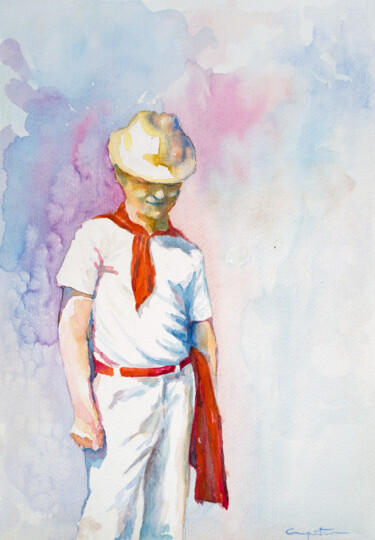PAMPLONICA Pintura titulada "PAMPLONICA" por Eduardo Carpintero García, Obra de arte original, Acuarela