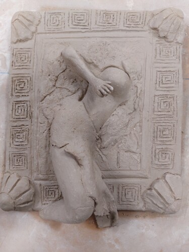 Scultura intitolato "Natività" da Etteilla, Opera d'arte originale, Terracotta