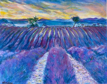 제목이 "A Lavender Field of…"인 미술작품 Gina Son로, 원작, 기름
