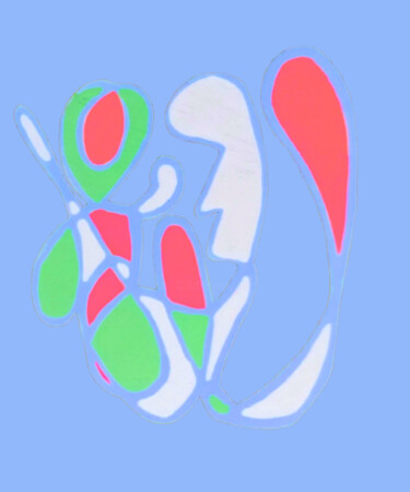 Arts numériques intitulée "Équilibre en Mutati…" par Yahya Ahssaini, Œuvre d'art originale, Peinture numérique