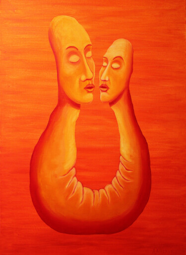 Двойственность самосознания 3 Painting titled "Двойственность само…" by Andriy Klishyn, Original Artwork, Oil