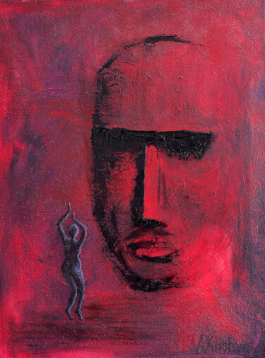 Schilderij getiteld "Церемония" door Andriy Klishyn, Origineel Kunstwerk, Olie