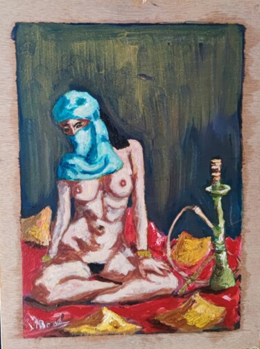 绘画 标题为“Hookah-girl” 由Vitalii Bondarenko (ViBond), 原创艺术品, 油