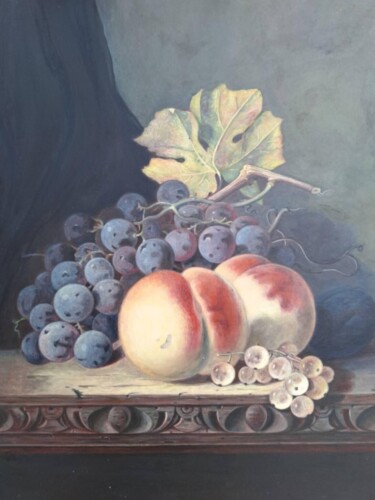 Картина под названием "Still life "RENAISS…" - Elena Gerasimova, Подлинное произведение искусства, Масло Установлен на Дерев…
