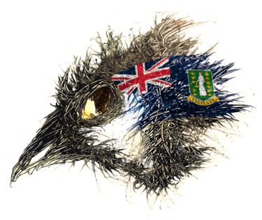 数字艺术 标题为“Pandemi bird Britis…” 由Johann Sidlo, 原创艺术品, 数字油画