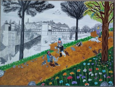 绘画 标题为“l'ancien et le nouv…” 由Angélique Marchese, 原创艺术品, 丙烯