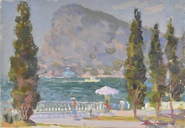 Landscape Pittura intitolato "Landscape" da Boris Litovchenko, Opera d'arte originale, Olio