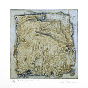 印花与版画 标题为“Trace 11” 由Mine Palayer, 原创艺术品, 雕刻