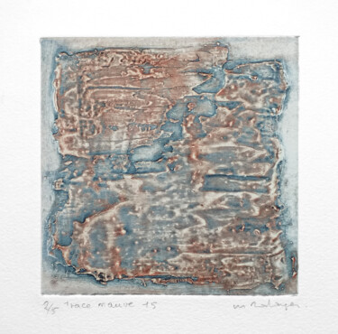 印花与版画 标题为“Trace 15 m” 由Mine Palayer, 原创艺术品, 雕刻