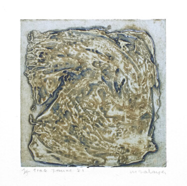 印花与版画 标题为“Trace 21 j” 由Mine Palayer, 原创艺术品, 雕刻