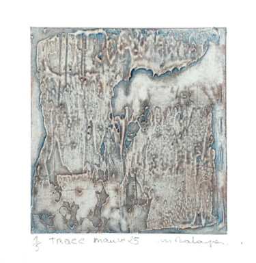 印花与版画 标题为“Trace 20 m” 由Mine Palayer, 原创艺术品, 雕刻