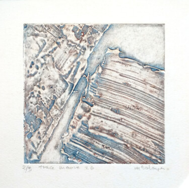 印花与版画 标题为“Trace 26 m” 由Mine Palayer, 原创艺术品, 雕刻