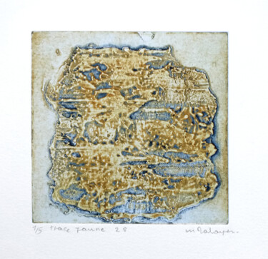 印花与版画 标题为“Trace 28 j” 由Mine Palayer, 原创艺术品, 雕刻
