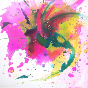 Размышления about flowers 1 Pittura intitolato "Размышления about f…" da Ena Avendirg, Opera d'arte originale, Acrilico Montato su Telaio per barella in…