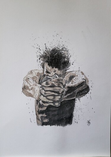 "Résister" başlıklı Resim Stefan tarafından, Orijinal sanat, Mürekkep