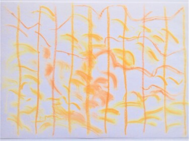 图画 标题为“o.T. (roused birds)” 由Dorothea Breit, 原创艺术品, 粉彩