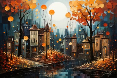 Arts numériques intitulée "L'Autunno al Crepus…" par Andrea La Martina (NEXA ART), Œuvre d'art originale, Collage numérique…