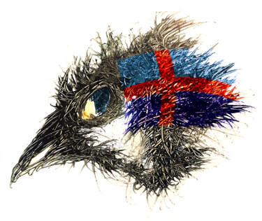 数字艺术 标题为“Pandemi Bird Bohusl…” 由Johann Sidlo, 原创艺术品, 数字油画