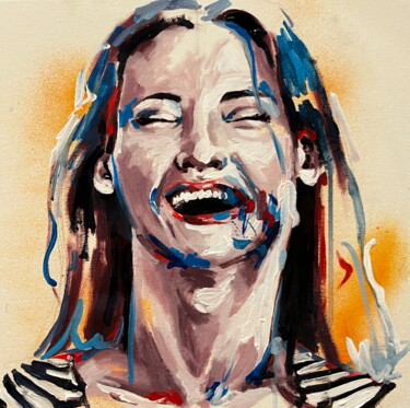 绘画 标题为“Serie de portraits…” 由Stéphane Juillard, 原创艺术品, 丙烯 安装在木质担架架上