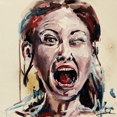 绘画 标题为“Serie de portraits…” 由Stéphane Juillard, 原创艺术品, 丙烯 安装在木质担架架上