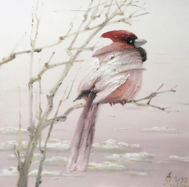 Schilderij getiteld "Bird" door Ivan Pilipenko, Origineel Kunstwerk, Olie