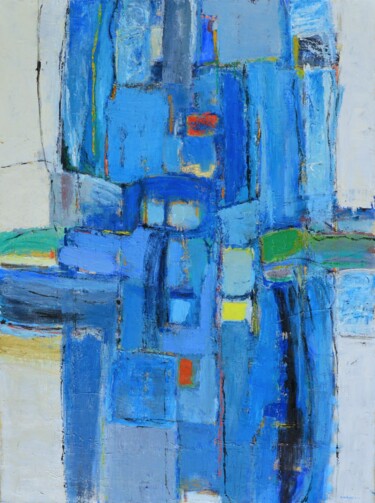 제목이 "SMALL WINDOWS"인 미술작품 Christine Giboni로, 원작, 기름 나무 들것 프레임에 장착됨