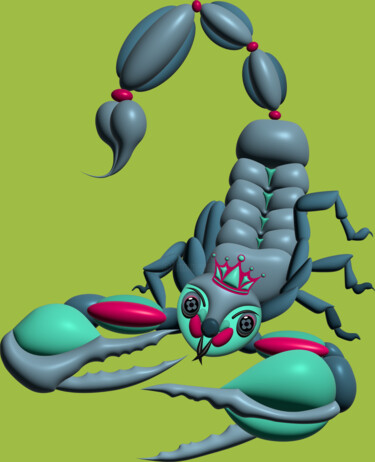 Digital Arts titled "Crowned lord AS" by Ilona Matushkova, Original Artwork, 3D Modeling