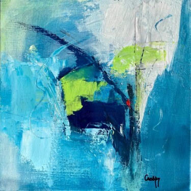 Peinture intitulée "Dimanche 1" par Monique Crespy, Œuvre d'art originale, Acrylique Monté sur Châssis en bois