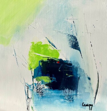 Peinture intitulée "Dimanche 4" par Monique Crespy, Œuvre d'art originale, Acrylique Monté sur Châssis en bois