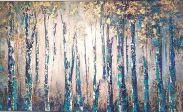 Bosque Luz y Esperanza Peinture intitulée "Bosque Luz y Espera…" par Aurora Infante, Œuvre d'art originale, Acrylique Monté sur Châssis en bois