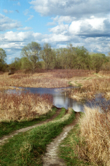 Photography titled "Flooded road" by Ekaterina Kastalskaya, Original Artwork, Analog photography