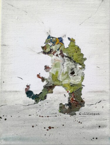 Collages titled "Schlapper-ART "Krea…" by Cäcilia Schlapper, Original Artwork, Acrylic Mounted on Wood Stretcher frame