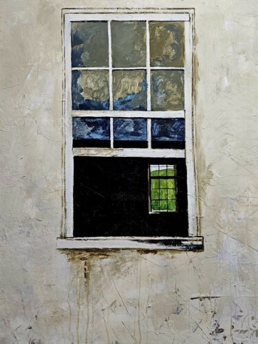 Painting titled "window" by Lidia Zadeh Petrescu, Original Artwork, Acrylic