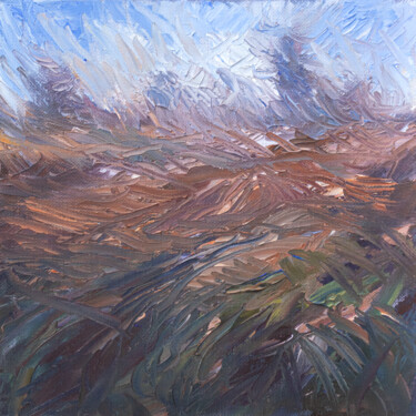 Swirling Horizon Malerei mit dem Titel "Swirling Horizon" von Adrienn Pécsek, Original-Kunstwerk, Öl