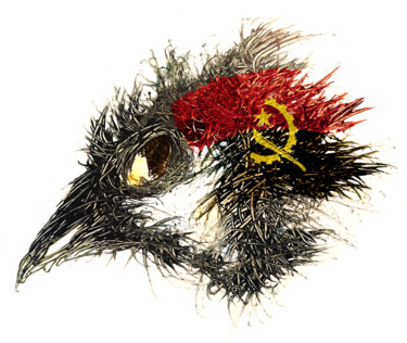 数字艺术 标题为“Pandemi Bird Angola” 由Johann Sidlo, 原创艺术品, 数字油画