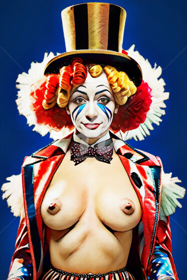 数字艺术 标题为“Clown 10” 由Tobias Ginski, 原创艺术品, 数字油画