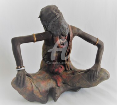 Scultura intitolato "Sadu 3/8" da Mabé, Opera d'arte originale, Resina