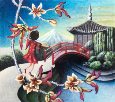 Peinture intitulée "Ellebasie pour le r…" par Emmanuelle Pellet, Œuvre d'art originale, Acrylique Monté sur Carton