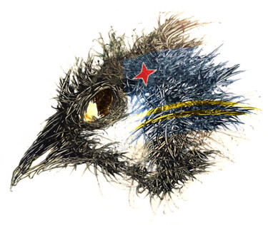 数字艺术 标题为“Pandemi Bird Aruba” 由Johann Sidlo, 原创艺术品, 数字油画