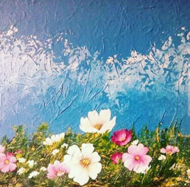 绘画 标题为“Jardin y flores” 由Aurora Infante, 原创艺术品, 丙烯