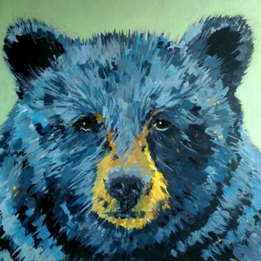 绘画 标题为“Black Bear” 由Gurvan Beubry, 原创艺术品, 丙烯