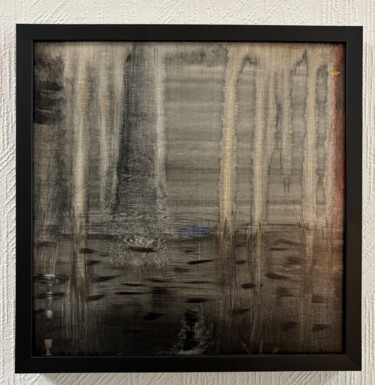 Peinture intitulée ""Chimères nocturnes"" par Franck.A, Œuvre d'art originale, Acrylique Monté sur Carton