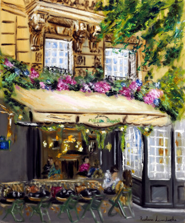 Maison Sauvage - Spring Peinture intitulée "Maison Sauvage - Sp…" par Ruslana Levandovska, Œuvre d'art originale, Huile Monté sur Châssis en bois