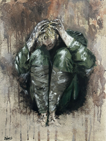 绘画 标题为“Prostration” 由Lehms, 原创艺术品, 丙烯