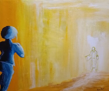 Peinture intitulée "Viens" par Diane Mongis (YeshouArt), Œuvre d'art originale, Acrylique Monté sur Châssis en bois