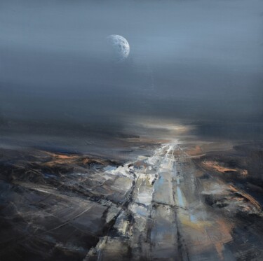 Agartha - The Rising Of The Ancient Moon Painting titled "Agartha - The Risin…" by Ivan Grozdanovski, Original Artwork, Acrylic