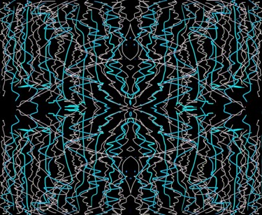 Strings 21b4 数字艺术 标题为“Strings 21b4” 由Ken Lerner, 原创艺术品, 数字油画