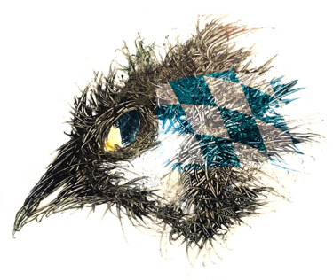 数字艺术 标题为“Pandemi Bird Bayern” 由Johann Sidlo, 原创艺术品, 数字油画