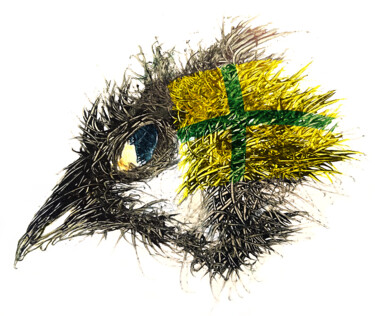 数字艺术 标题为“Pandemi Bird Gotland” 由Johann Sidlo, 原创艺术品, 数字油画