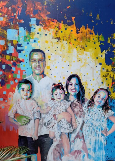 绘画 标题为“Painting Acrylic Fa…” 由Rodrigo Mariano Da Silva Barbosa, 原创艺术品, 丙烯 安装在木质担架架上